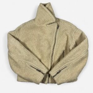 Stockholm Atelier & Other Stories Womens Cropped Faux Shearling Jacket